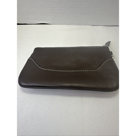 Wilson's Leather Purse ~ Wristlet ~ Wallet‎ Brown Silver Tone Metal - Picture 3 of 8